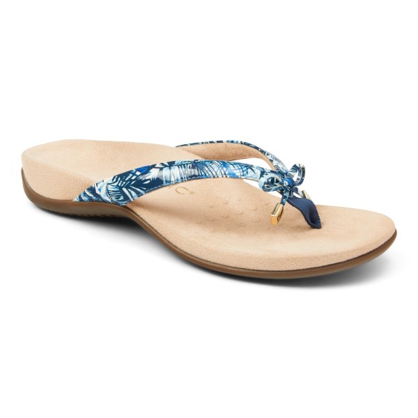 Vionic Sandals Ireland - Bella Toe Post Sandal Blue - Womens Shoes Discount | XIVMS-9385